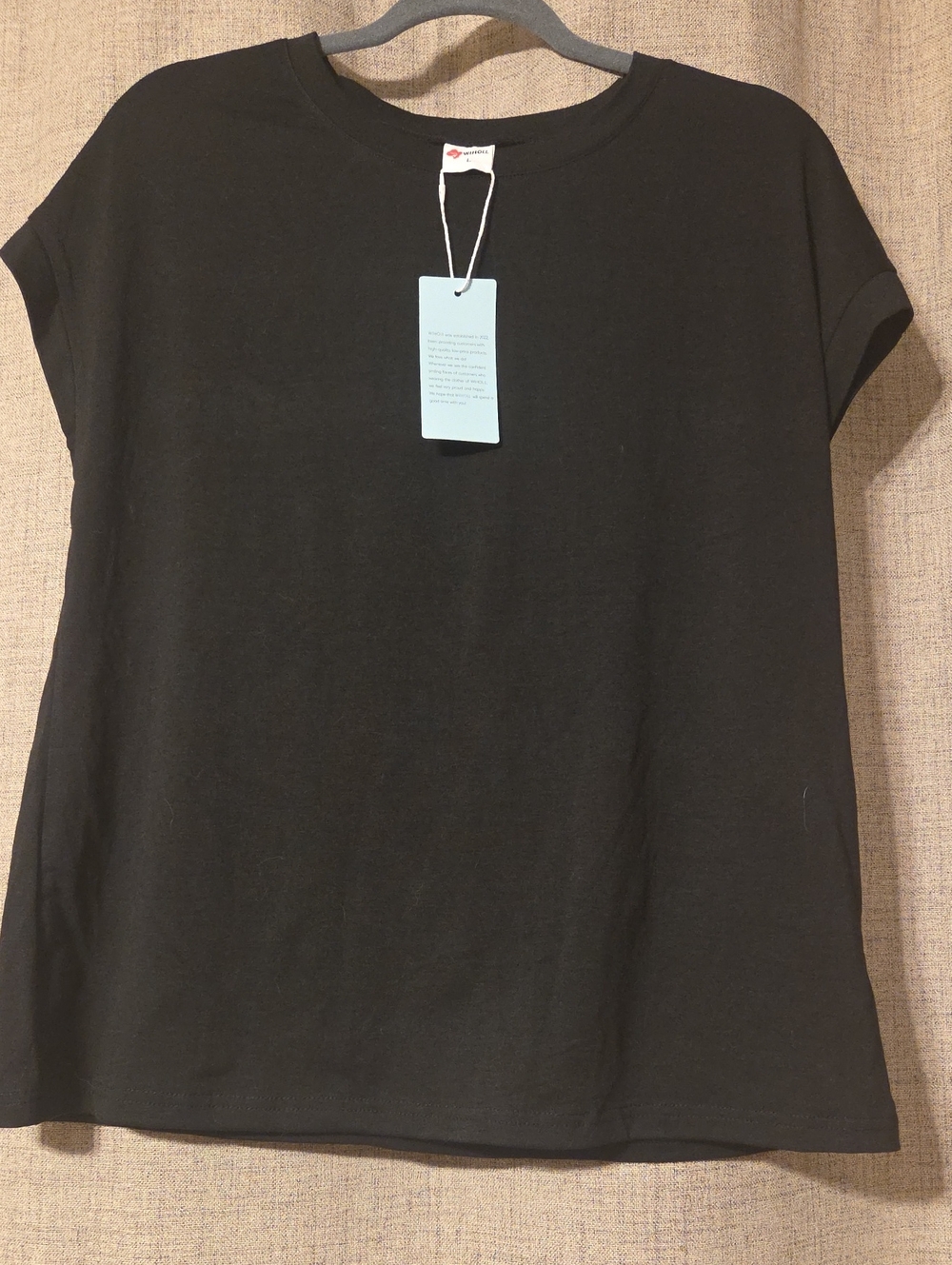 Women's Black Short Sleeve Crewneck Tee NWT
